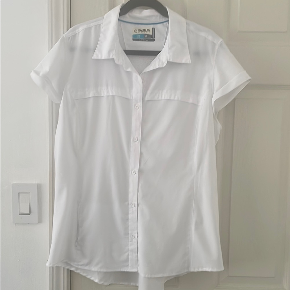 Magellan button down short sleeve shirt size 1X